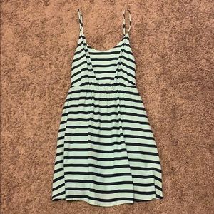 Lauren Conrad Blue/Mint Striped Dress w/ Pockets